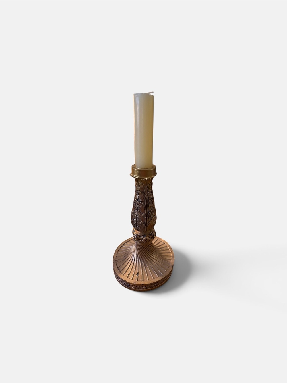 NWT John Derian for Target Antique Golden Figural Taper Candle Fall 2023 12”